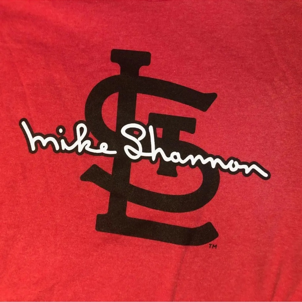 ST. LOUIS CARDINALS SGA MIKE SHANNON T SHIRT 7/18/23  SIZE XL SUN PAST ROOSTER